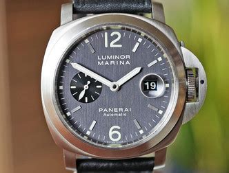 Panerai PAM 91 Luminor Marina Grey Dail on Bracelet 